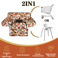 thumbnail image 4 of Shopping Cart Cover for Baby Girl Boy 2-in-1 High Chair Water Resistant High Chair Cover w/Phone Pouch Pocket Gender Neutral Cart Cover for Leopard Texture Babies Padded Grocery Cart Cover for Baby, 4 of 4