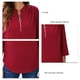 thumbnail image 3 of Blusa De Moda Para Mujer, Tops De Manga Tres Cuartos Con Cuello Redondo Para El Trabajo Para Mujer Para El Club ANGGREK Otros, 3 of 5