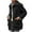 Black, variant on DYTTDG Women's Winter Warm Jacket Solid Color Plush Long Sleeve Lapel Pocket Jacket Casual Fashion Coat Great Gifts for Less