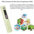 thumbnail image 3 of Medidor LCD TDS-3 para probador de calidad de agua potable Prueba digital de temperatura PPM Analizador de medidor de pluma para medir agua potable, hidroponía, acuario, piscina y spa, 3 of 5