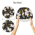 thumbnail image 5 of Yiaed Lilies Flowers Print Satin Bonnet Silk Bonnet Hair Bonnet for Sleeping Hair Bonnets, 5 of 6