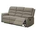 thumbnail image 5 of Poundex Manual Recliner 3 seater Sofa-Light Brown, 5 of 10