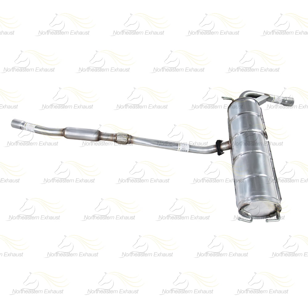 Northeastern Exhaust | Stainless Steel Resonator & Muffler Exhaust System Kit Fits 2004-2005 Toyota RAV4 2.4L | Direct-Fit Replacement