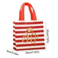 thumbnail image 3 of JeashCHAT Christmas Gift Bags with Handles, Reusable Non-Woven Tote Bags for Wrapping Xmas Party Favors, 7.87" x 7.87" x 3.54", 3 of 6
