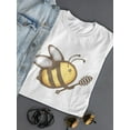 thumbnail image 3 of Kawaii Bee With Honey Dipper T-Shirt Women -Image by Shutterstock, Female Medium, 3 of 4