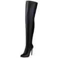 thumbnail image 2 of Customized Plus Size Pointed Toe Stiletto High Heel Thigh High Boots Women's Over the Knee Boots, 2 of 6