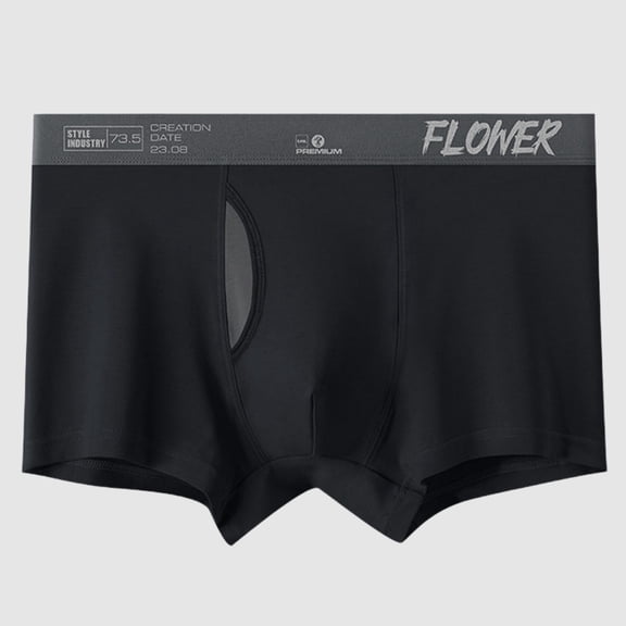 Men's Underwear Comfortable Mid Rise Briefs with Color Block Design And Letter Detailing For Everyday Wear Breathable Wicking For All Seasons Knit ViscoseBlackXXL