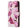 thumbnail image 2 of Compatible with Samsung Galaxy S25 Ultra Wallet Case, Marble Pattern PU Leather Flip Cover with Card Holder Kickstand, Shockproof Protective Phone Case for Samsung Galaxy S25 Ultra, Purple, 2 of 5