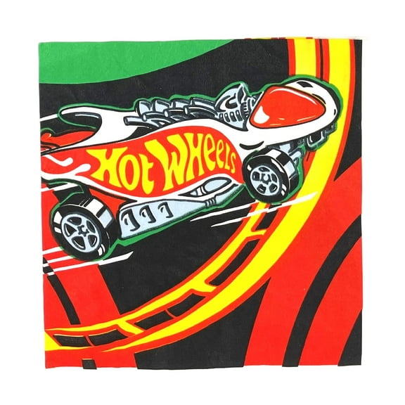Hot Wheels Cars Flame 3-Ply Dessert Party Napkins (Pack of 16)
