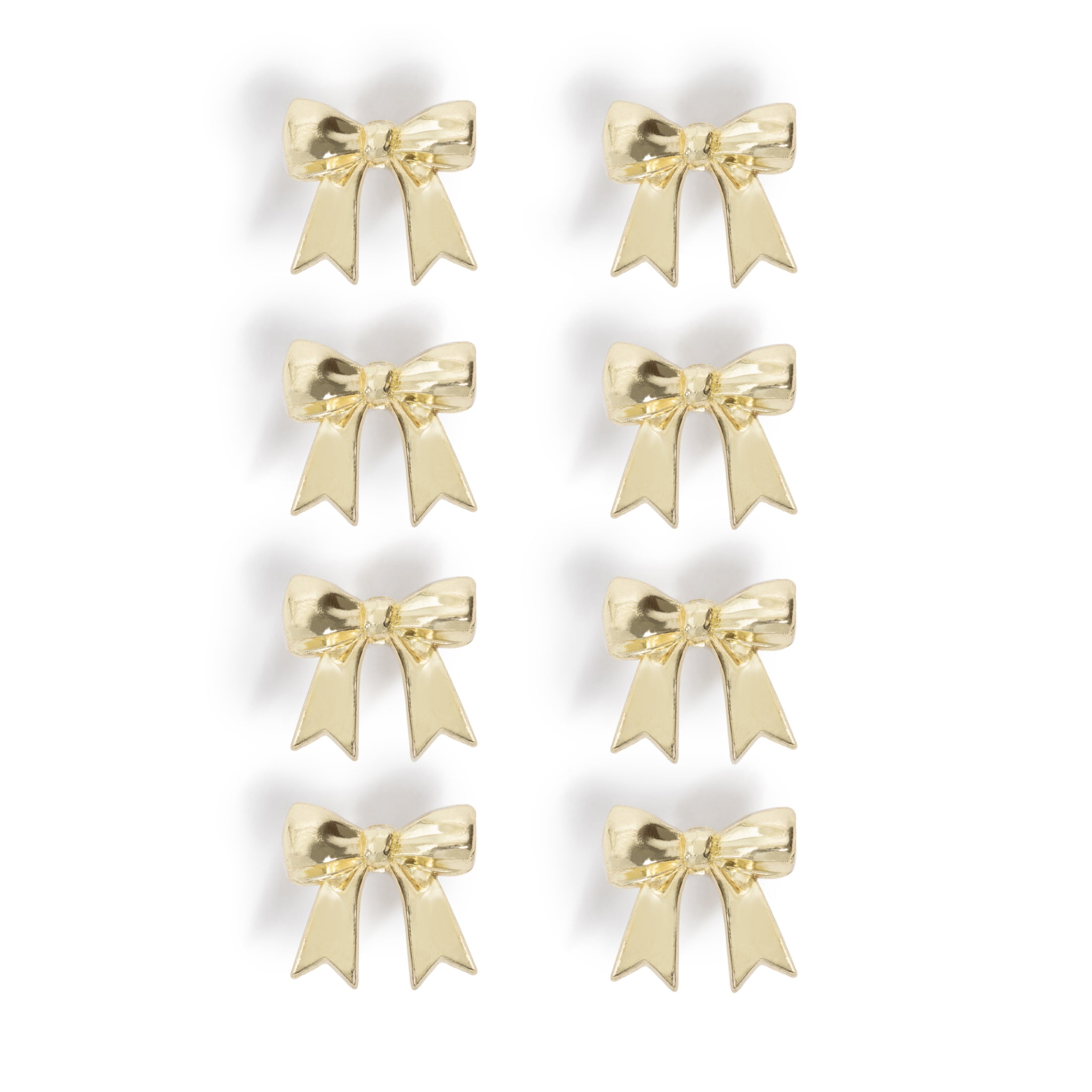 U Brands Ribbon Push Pins, 8 Count, Gold