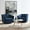 Midnight Blue, variant on Modway Twist Swivel Chair Performance Velvet Set of 2 in Midnight Blue