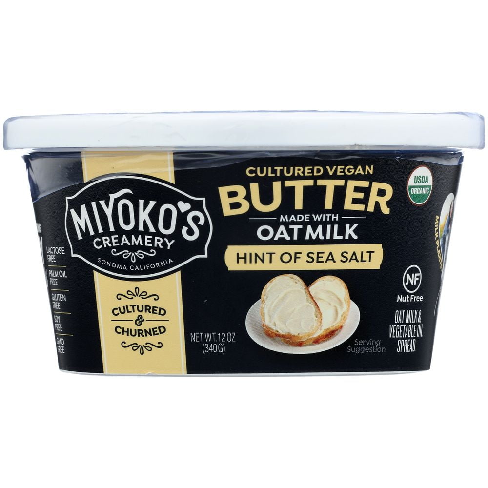 Miyoko's Organic Oat Milk Cultured Vegan Butter, 12 oz