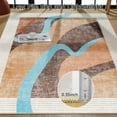 thumbnail image 5 of Ultrug Abstract Area Rug Soft Rugs Non-Slip Indoor Carpet for Bedroom Living Room Home Decor,5'x8',Orange, 5 of 7