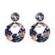 thumbnail image 1 of Pendientes de botón de acrílico azul para mujer con adornos de joyería para piercings de moda, 1 of 3
