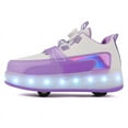 thumbnail image 6 of Kids Roller Skates Light up Shoes with Wheels Shoes LED USB Charging Roller Sneakers for Girls Boys Birthday Christmas Gift, 6 of 20