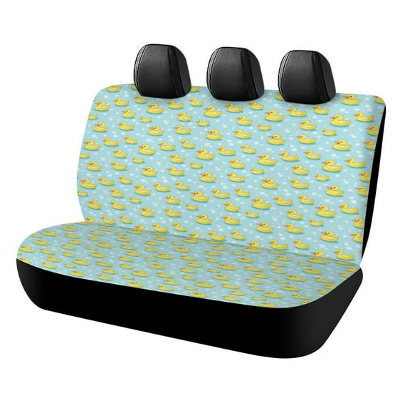 A Big Bunch of Yellow Rubber Ducks Car Rear Seat Covers,Bench Back Seat Cover , Easy to Install Universal Fit for Cars Trucks Vans And SUVs