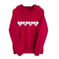 thumbnail image 4 of Hipattires Pullover Sweatshirts for Women Holiday Casual Long Sleeve Tops Plus Size Cute,Lightweight Hooded Gifts for Her Shirts Juniors Hoodies Soft, 4 of 6