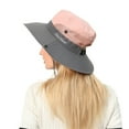 thumbnail image 2 of MESSUEN Fishing Hats Hiking Hat Women Sun Hat Women Hats Foldable Womens Ponytail Sun Cap Wide Hole Hat Mesh Caps Bucket Hats Floppy Sun Hats for Women Pink Free, 2 of 7