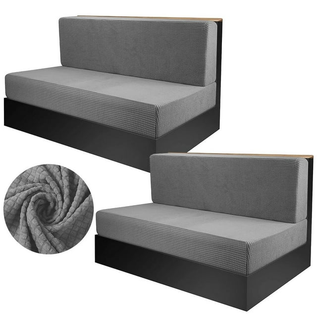 2 Pcs Housses de Coussins pour Dinette de VR, Housses Élastiques pour Coussins de Banc de VR et de Dossier, Protège-Canapé Extensibles pour Causeuse de VR, Ajustement Universel et Lavable à la Machine