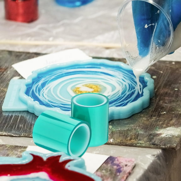 KALLORY Green Tape for Epoxy Resin Projects, Flooring, and Craft Applications, and Easy to Use