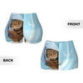 thumbnail image 5 of Kdxio Funny Cat Taking a Bath Print Workout Shorts for Women Seamless Soft Smooth Gym Yoga Scrunch Active Shorts, 5 of 9