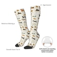 thumbnail image 4 of JUNZAN Dogs Funny Pets Pattern Fun Novelty Knee Warmer High Socks, 4 of 6