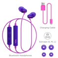 thumbnail image 3 of TCL Bluetooth Sports In-Ear Headphones, Purple, SOCL100BTPP, 3 of 4
