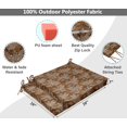 thumbnail image 3 of Vargottam Printed Indoor/Outdoor Chair Pads Non Slip Dining Chair CushionSquareShapedDining Chair Pad With String Ties Machine Washable & Home Decor Cushion- Set Of 2-Tawny Brown, 3 of 8