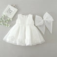 thumbnail image 5 of Coduop Toddler Baby Girl Sleeveless Princess Dress Flower Bowknot Party Dresses, 5 of 6