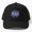 Black, variant on Space Cadet Baseball Cap, Cosmic Explorer Statement Graphic Design, Classic Hat