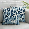 thumbnail image 3 of Shiartex  Turquoise and Blue Leopard Sofa Pillow Cover Leopard Print Animal Cheetah Throw Pillow Cover Decorative Farmhouse  Pillow for Bedroom Sofa Couch  White, 3 of 5