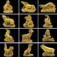 thumbnail image 4 of Encimera chino 12 zodiaco cobre coleccionables decoración estatua Ganado Gloria Ornamento animal del zodiaco chino, 4 of 9