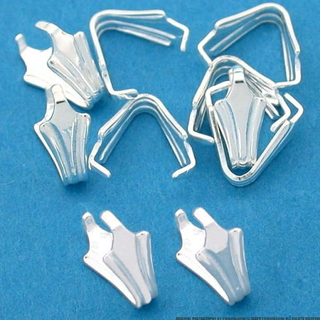 bails pinch silver pendants crystal stone st 8mm 4mm connector sterling chain jewelry parts findingking larger