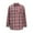 #267-Pink, variant on Craaazy Button Down Shirts For Women Plaid Printed Tops Long Sleeve Turn-down Collar Cardigan Coat With Pocket Gifts For Women