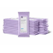 Medline ReadyBath Unscented Adult Bath Wipes, No Rinse Shower Wipes with Aloe (5 Wipes, 30 Packs), 150 Total Wipes