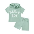 thumbnail image 4 of CARETOO Toddler Boy Clothes Summer Hooded Top Hoodies Shorts Casual Suits Little Kids Cotton Fabric, 4 of 8