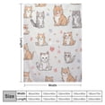 thumbnail image 4 of COMIO  Cute Cats Sherpa Throw Blanket for Couch Bed, Soft Cozy Kitten Animal Print Flannel Blanket Warm Lightweight Fuzzy Plush Blanket Cat Lover Gifts for Kids Adults, 4 of 6