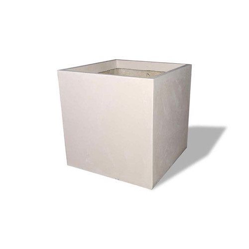 Amedeo Design 2513-209L Jardinière Modulaire Carrée en Pierre de Résine, 21 par 21 par 18 Pouces, Calcaire