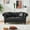 Black + Fabric + Foam, variant on 83"Chesterfield ‌ tech Fabric Sofa,High-tech Fabric Roll Armrest Sofa,Upholstered Mid Century Modern Couch,3 Seater Couch for Living Room, Office, Apartment, Black