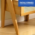 thumbnail image 3 of Buro para Recamara Mesa Auxiliar 2 Niveles con Compartimento de Almacenamiento para Dormitorio Mesita de noche Astra, 3 of 11