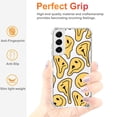 thumbnail image 5 of Yellow Melting Face Clear Case for Samsung Galaxy S22 Plus,Aesthetic Art Design Case for Men Women,Unique Trendy Transparent TPU Bumper Case Cover, 5 of 5