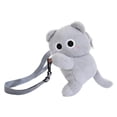 thumbnail image 4 of Bolso bandolera con forma de gato, peluche para mujer y niña, ideal como regalo para viajes y fiestas callejeras. Gris, 4 of 9
