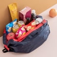 thumbnail image 4 of Sacs de Courses, Sac de Courses Pliable 68 cm Bleu Marine Réutilisable, Nylon Résistant aux Déchirures, Sac de Courses pour Courses, Pique-Nique, Voyage, 4 of 5