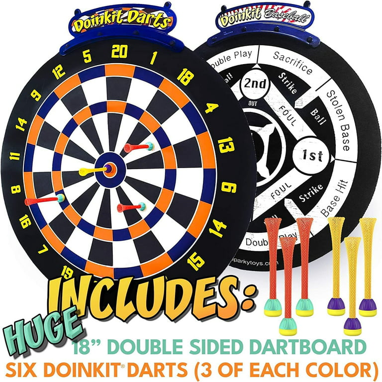 Doinkit Darts - Magnetic Dart Board - 3 Premium Designs - Kid Safe Durable  Doinkit Magnetic Darts - Fun Indoor Wall Game for Boys and Girls or Adult  Game Room 