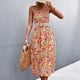 thumbnail image 5 of Vestido A Media Pierna Con Estampado Floral, Lavable, Elegante, Con Cierre De Cremallera Oculta, Informal, De Moda, Con Un Hombro, Sin Mangas, Para La Vida Diaria, Para Fiestas ANGGREK Otros, 5 of 5