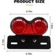 thumbnail image 2 of Luz trasera LED para motocicleta, luz de freno integrada, luces de conducción con señal de giro y soporte para lámpara de matrícula para Harley (lente roja) "17cm, 2 of 5