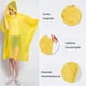 thumbnail image 4 of Poncho de lluvia, capa de lluvia unisex portátil reutilizable de EVA para sobrevivir, andar en bicicleta, hacer senderismo, acampar, pescar, conciertos, estadios y festivales, 4 of 5