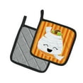 thumbnail image 2 of Halloween Pumpkin Mummy Pair of Pot Holders, 2 of 2