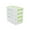Green #2, variant on Stackable Desktop Storage Box, 4-Tier Layered Organizer with Handle & Buckle, Large Opening for Easy Access, Minimalist Style, White or Green, 1-Piece Set