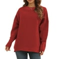 thumbnail image 2 of Pull-Over, Pull à Manches Longues pour Femmes Pull Tricoté Décontracté avec Caractéristiques de Pointe, 2 of 7